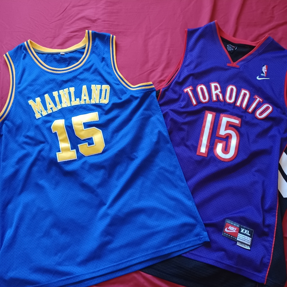 Vince Carter Toronto Raptors Jersey 2XL + Vince Carter high school jersey